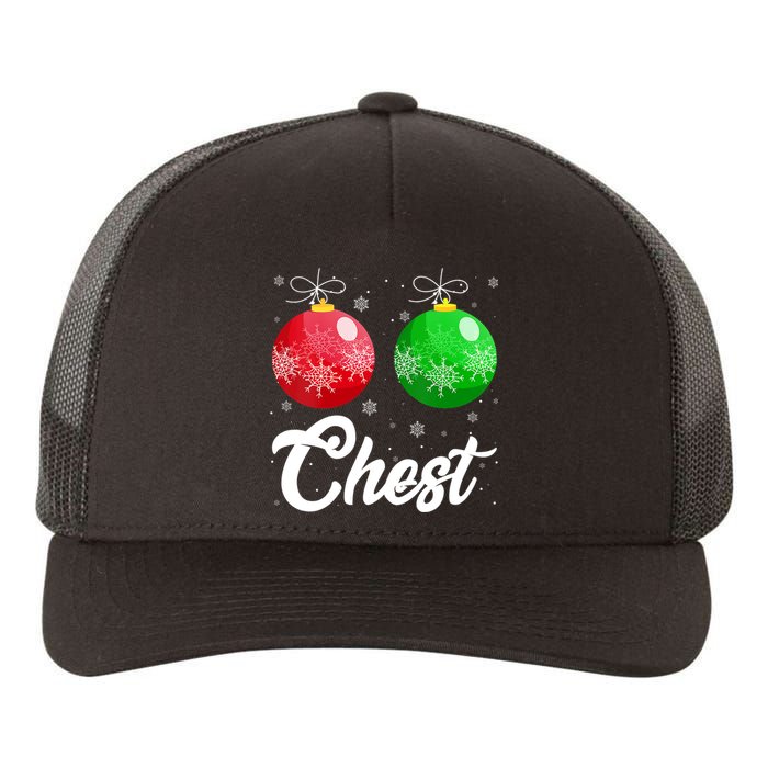 Chest Nuts Christmas Matching Couple Chestnuts Xmas Pajamas Yupoong Adult 5-Panel Trucker Hat