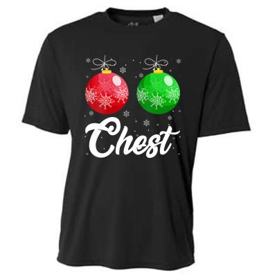 Chest Nuts Christmas Matching Couple Chestnuts Xmas Pajamas Cooling Performance Crew T-Shirt