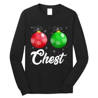 Chest Nuts Christmas Matching Couple Chestnuts Xmas Pajamas Long Sleeve Shirt