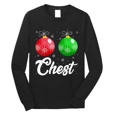 Chest Nuts Christmas Matching Couple Chestnuts Xmas Pajamas Long Sleeve Shirt