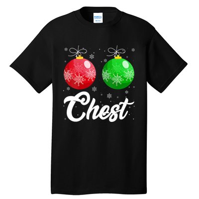 Chest Nuts Christmas Matching Couple Chestnuts Xmas Pajamas Tall T-Shirt