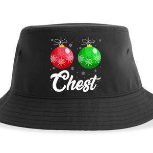 Chest Nuts Christmas Matching Couple Chestnuts Xmas Pajamas Sustainable Bucket Hat