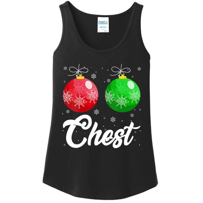 Chest Nuts Christmas Matching Couple Chestnuts Xmas Pajamas Ladies Essential Tank