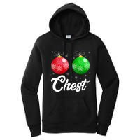 Chest Nuts Christmas Matching Couple Chestnuts Xmas Pajamas Women's Pullover Hoodie