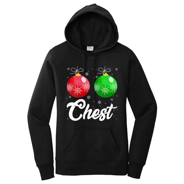 Chest Nuts Christmas Matching Couple Chestnuts Xmas Pajamas Women's Pullover Hoodie