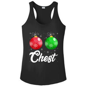 Chest Nuts Christmas Matching Couple Chestnuts Xmas Pajamas Ladies PosiCharge Competitor Racerback Tank