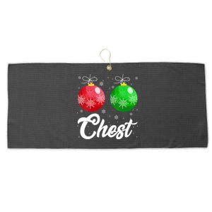 Chest Nuts Christmas Matching Couple Chestnuts Xmas Pajamas Large Microfiber Waffle Golf Towel