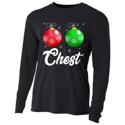 Chest Nuts Christmas Matching Couple Chestnuts Xmas Pajamas Cooling Performance Long Sleeve Crew