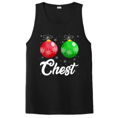 Chest Nuts Christmas Matching Couple Chestnuts Xmas Pajamas PosiCharge Competitor Tank