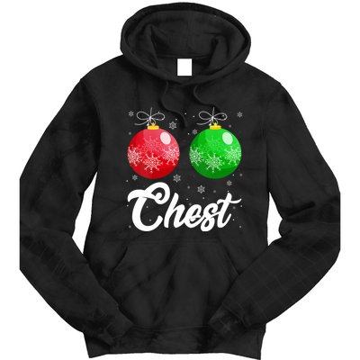 Chest Nuts Christmas Matching Couple Chestnuts Xmas Pajamas Tie Dye Hoodie