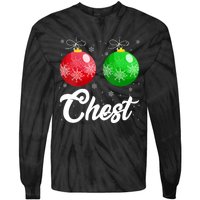 Chest Nuts Christmas Matching Couple Chestnuts Xmas Pajamas Tie-Dye Long Sleeve Shirt