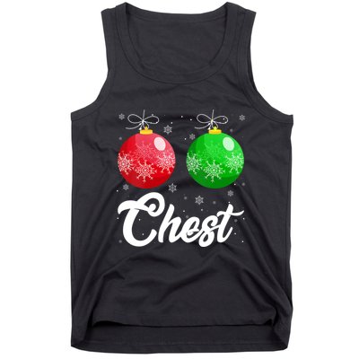 Chest Nuts Christmas Matching Couple Chestnuts Xmas Pajamas Tank Top