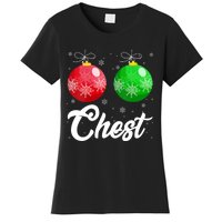 Chest Nuts Christmas Matching Couple Chestnuts Xmas Pajamas Women's T-Shirt