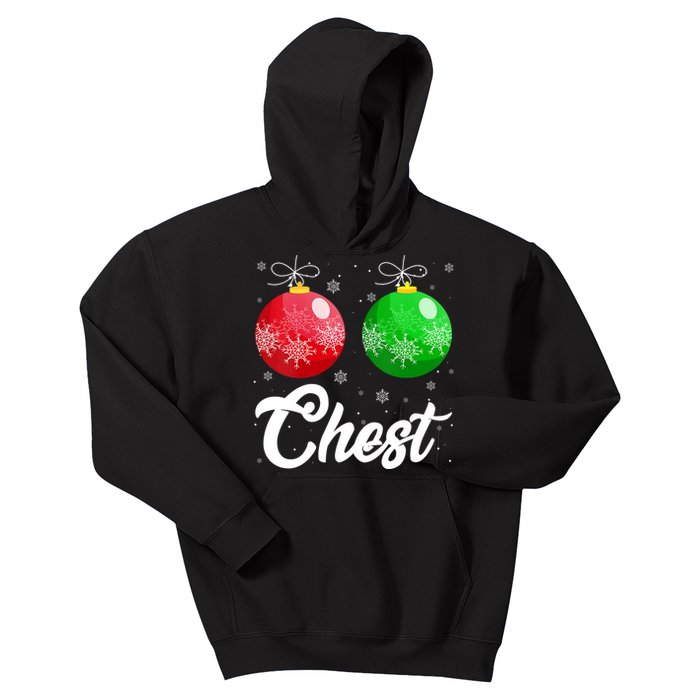 Chest Nuts Christmas Matching Couple Chestnuts Xmas Pajamas Kids Hoodie