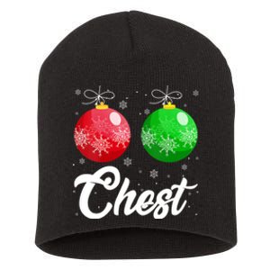 Chest Nuts Christmas Matching Couple Chestnuts Xmas Pajamas Short Acrylic Beanie