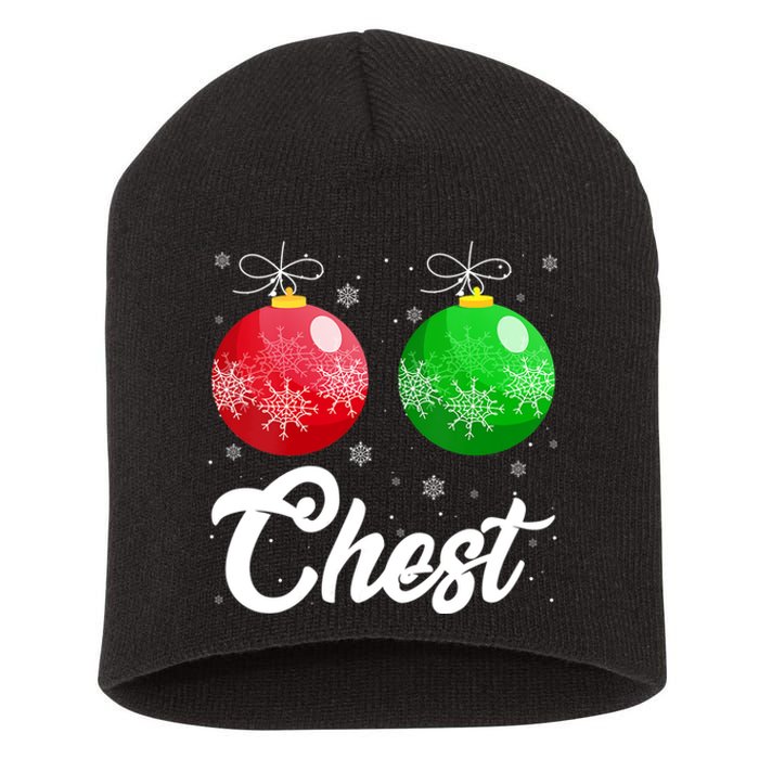 Chest Nuts Christmas Matching Couple Chestnuts Xmas Pajamas Short Acrylic Beanie