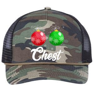 Chest Nuts Christmas Matching Couple Chestnuts Xmas Pajamas Retro Rope Trucker Hat Cap