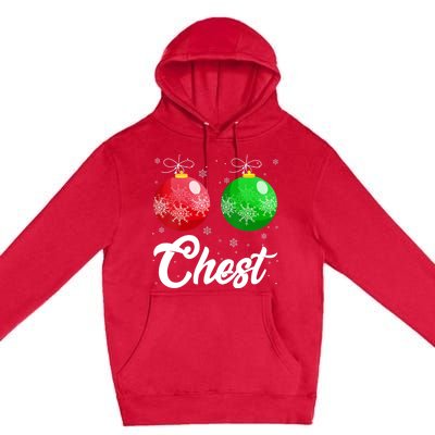 Chest Nuts Christmas Matching Couple Chestnuts Xmas Pajamas Premium Pullover Hoodie