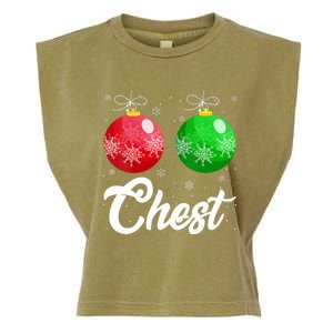 Chest Nuts Christmas Matching Couple Chestnuts Xmas Pajamas Garment-Dyed Women's Muscle Tee