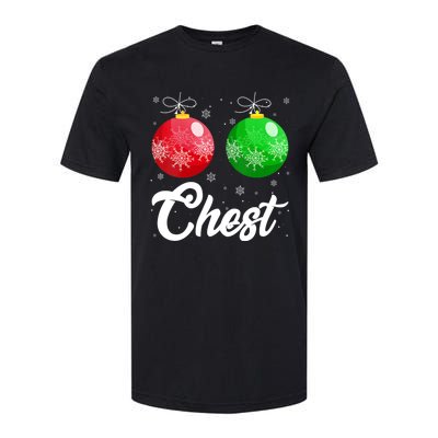 Chest Nuts Christmas Matching Couple Chestnuts Xmas Pajamas Softstyle CVC T-Shirt