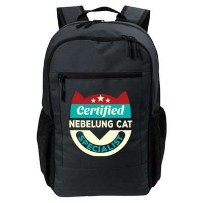 Certified Nebelung Cat Specialist Cat Mom Funny Cat Dad Daily Commute Backpack