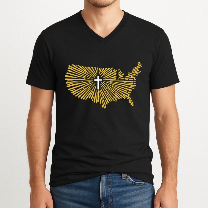 Christian Nationalism Ccn V-Neck T-Shirt