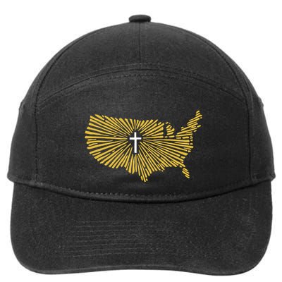 Christian Nationalism Ccn 7-Panel Snapback Hat
