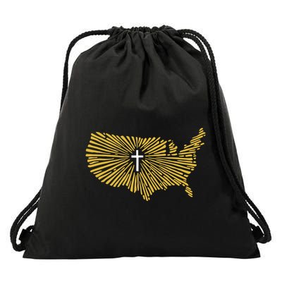Christian Nationalism Ccn Drawstring Bag