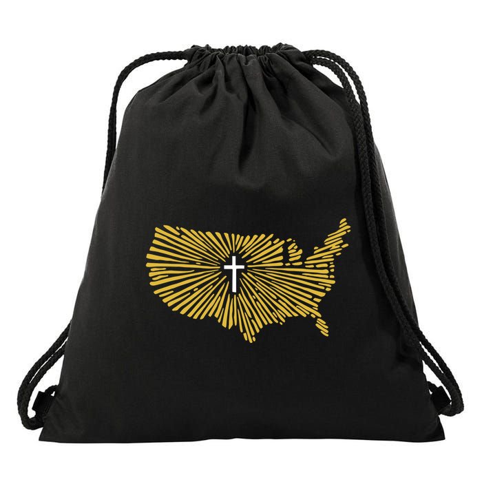Christian Nationalism Ccn Drawstring Bag