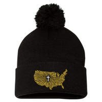 Christian Nationalism Ccn Pom Pom 12in Knit Beanie