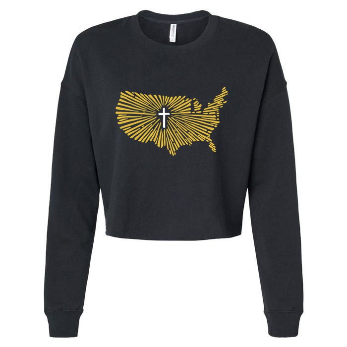 Christian Nationalism Ccn Cropped Pullover Crew