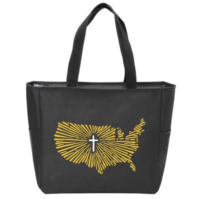 Christian Nationalism Ccn Zip Tote Bag