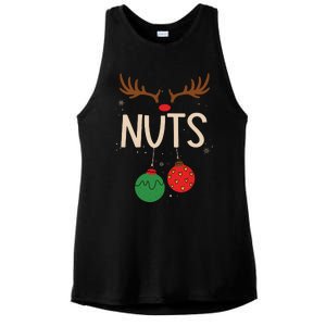 Chest Nuts Christmas Matching Couple Chestnuts Funny Ladies PosiCharge Tri-Blend Wicking Tank