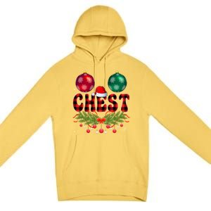 Chest Nuts Christmas Funny Matching Couple Chestnuts Xmas Meaningful Gift Premium Pullover Hoodie