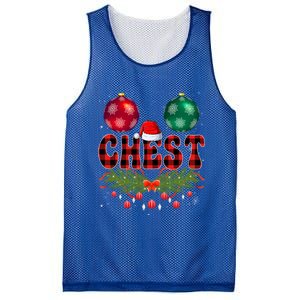 Chest Nuts Christmas Funny Matching Couple Chestnuts Xmas Meaningful Gift Mesh Reversible Basketball Jersey Tank