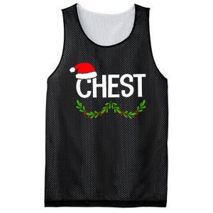 Chest Nuts Couples Christmas Funny Christmas Holiday Mesh Reversible Basketball Jersey Tank