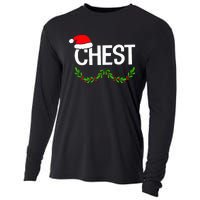 Chest Nuts Couples Christmas Funny Christmas Holiday Cooling Performance Long Sleeve Crew