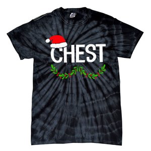 Chest Nuts Couples Christmas Funny Christmas Holiday Tie-Dye T-Shirt