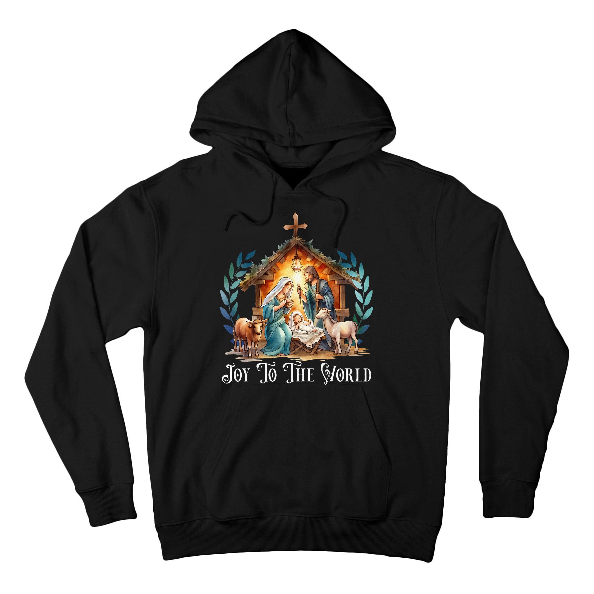 Christmas Nativity Christian Birth Of Jesus Joy To The World Gift Tall Hoodie