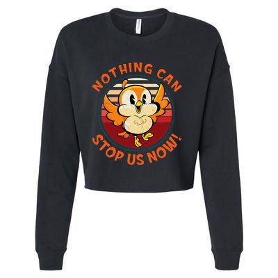 Chuuby Nothing Can Stop Us Now Cropped Pullover Crew