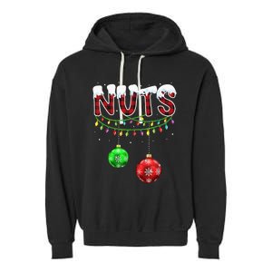 Chest Nuts Christmas Matching Couple Chestnuts Garment-Dyed Fleece Hoodie