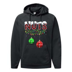 Chest Nuts Christmas Matching Couple Chestnuts Performance Fleece Hoodie