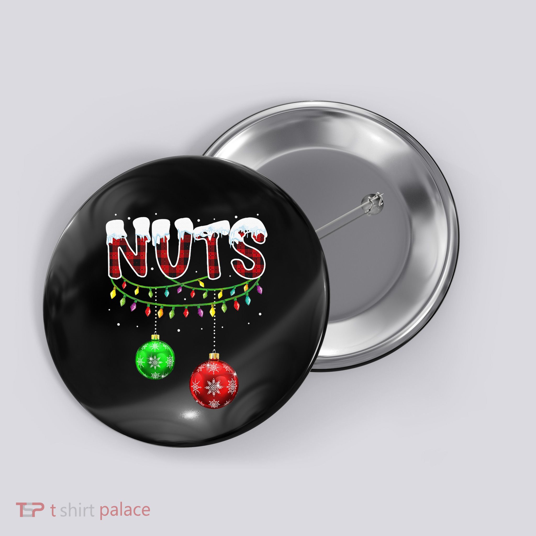 Chest Nuts Christmas Matching Couple Chestnuts Button