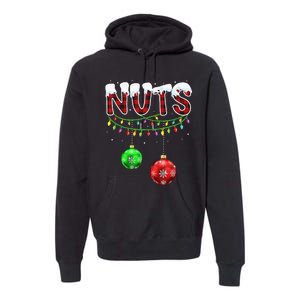 Chest Nuts Christmas Matching Couple Chestnuts Premium Hoodie