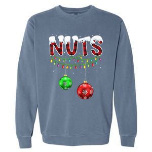 Chest Nuts Christmas Matching Couple Chestnuts Garment-Dyed Sweatshirt