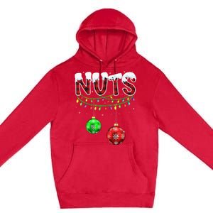 Chest Nuts Christmas Matching Couple Chestnuts Premium Pullover Hoodie