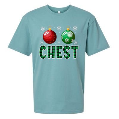 Chest Nuts Christmas Matching Couple Chestnuts Sueded Cloud Jersey T-Shirt