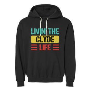 Clyde Name Garment-Dyed Fleece Hoodie