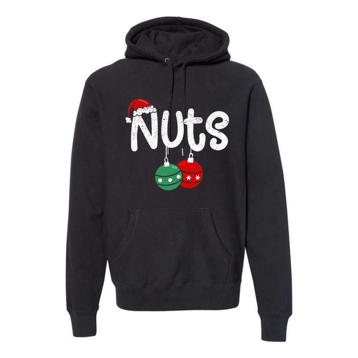 Chest Nuts Couple Christmas Pajama Chestnuts Xmas Gift  Premium Hoodie