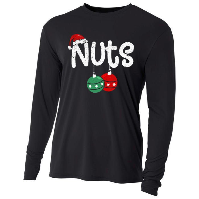 Chest Nuts Couple Christmas Pajama Chestnuts Xmas Gift  Cooling Performance Long Sleeve Crew